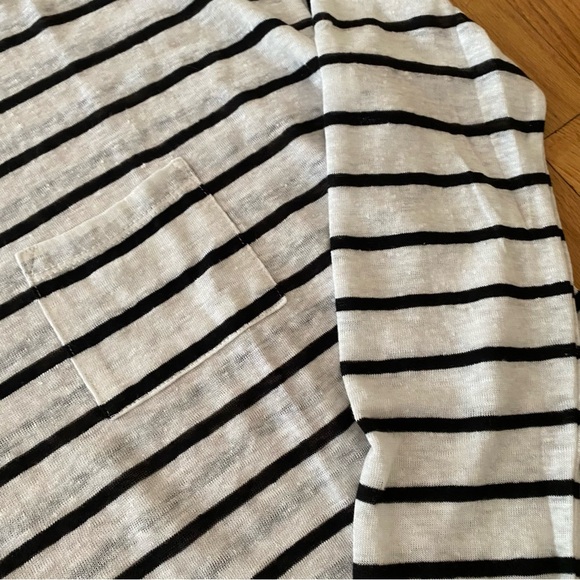 Vince 100% Linen Oversized Long Sleeve Top - Picture 3 of 5